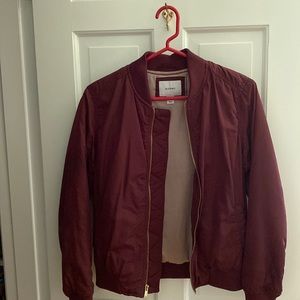 Maroon Bomber Jacket